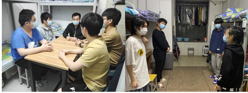 宿舍走访暖人心 疫情防控不松懈